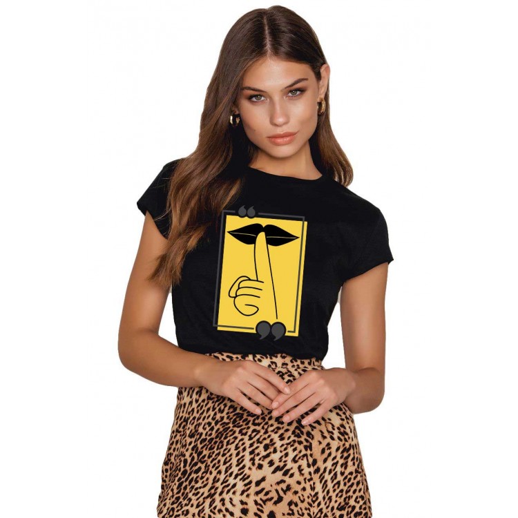 Tricou dama negru - Don`t Speak Tricou dama negru - Don`t Speak
